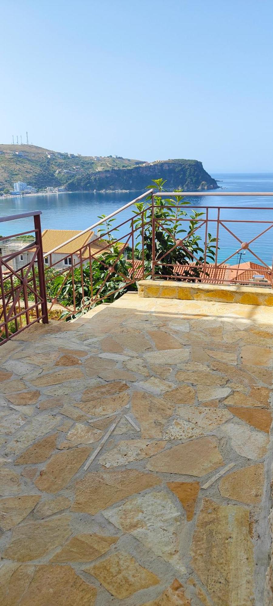 Villa Tato: Horizon Haven With Panoramic Sea Views In Himare. Exteriör bild